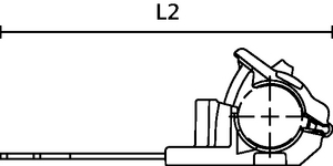 Ratchet P Clamp HANGERFS series, side view