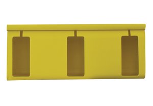 Side view of 100mm Slotted Ducting with Cover