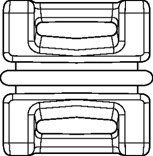 The spacers can be easily rotated by hand, allowing the bundles to be crossed and rotated at any angle.