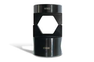 Hexagonal die for HYCP630HE crimp head, suitable for copper cable lugs.