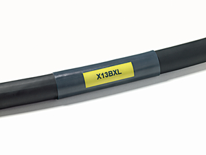 Transparent HFT-B tubing is often fitted as a see through protective sleeve over cable markers.