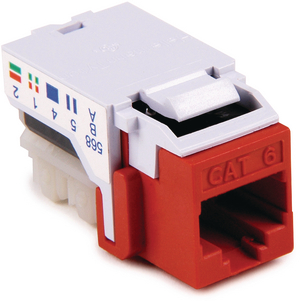 HellermannTyton's GigaBand flush Category 6 modular jack's patented design uses innovative crosstalk-cancellation technology.