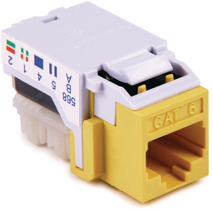 HellermannTyton's GigaBand flush Category 6 modular jack's patented design uses innovative crosstalk-cancellation technology.