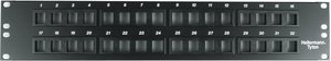 The modular design provides flexibility with the panel for customization of different applications including coax, voice, audio, video and fiber.