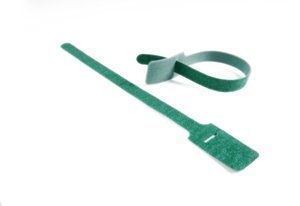 Hook and loop grip ties can be opened and closed numerous times for repositioning or reuse.