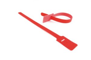 Hook and loop grip ties can be opened and closed numerous times for repositioning or reuse.