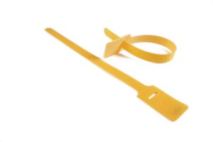 Hook and loop grip ties can be opened and closed numerous times for repositioning or reuse.