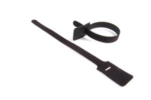 Hook and loop grip ties can be opened and closed numerous times for repositioning or reuse.