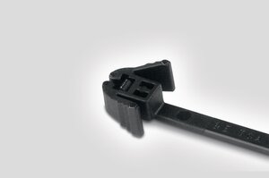REZ series cable tie with ergonomic release mechanism.