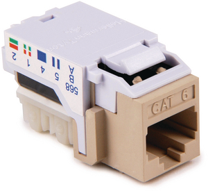 HellermannTyton's GigaBand flush Category 6 modular jack's patented design uses innovative crosstalk-cancellation technology.