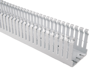 Narrow fingers reduce fanning of the wires to the terminal blocks, presenting a neater appearance.