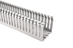 Narrow fingers reduce fanning of the wires to the terminal blocks, presenting a neater appearance.
