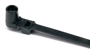 Heavy duty T-Series cable ties feature inside serrations to provide a positive hold on wire and cable bundles.