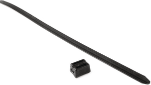 Continuous strap and separate heads allow for any bundle diameter, eliminating waste.