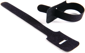Low profile grip ties provide reusable, repositionable cable management in tight spaces.