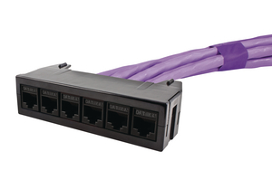 RapidNet 6 Port Category 6A UTP Short Body Cassette