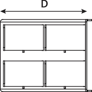 RapidNet 2U Angled Panel (side view)