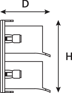 RapidNet 2U Panel (side view)