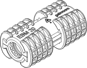 Divisible connector EBM 20