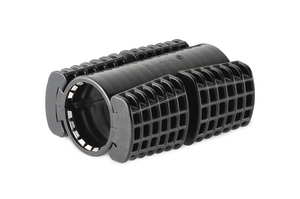 Divisible connectors EBM for the gas- and water-tight connection of split duct and duct.