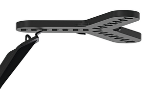 De positie van de poten is gemakkelijk te kiezen door het kliksysteem.