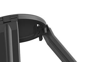 Haga clic y fije el mecanismo de montaje para las 3 patas flexibles.