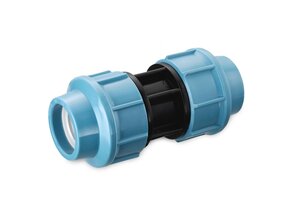 Double clamp fittings DKF connect PE-HD ducts.