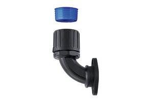 HelaGuard HGL-90FL 90° fitting med flange, IP68.