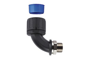 HelaGuard HGL-90M 90° Elbow Swivel External Thread with conduit seal, IP68.