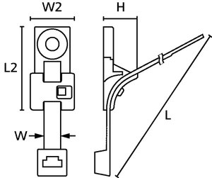 HDM с кабельной стяжкой (L = длина стяжки