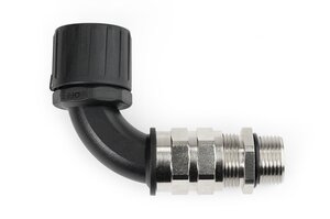 HelaGuard HG-90CG 90° Cable Gland Fitting, External Thread, IP66.