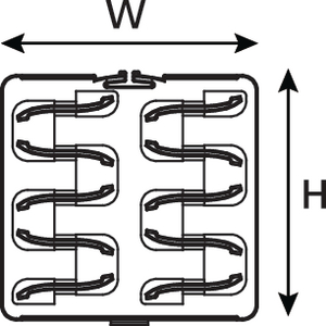 6 Way Ribbon Splice Protector Holder