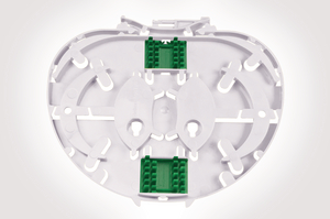 Single Element IR Splice Tray with 2 x 3A splice bridges.