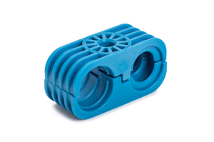 Separates and secures bundles or convoluted tubing to prevent abrasion.