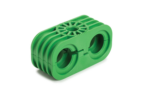 Separates and secures bundles or convoluted tubing to prevent abrasion.