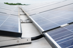 Ideal for solar applications: UV-resistant corrugated tubing.