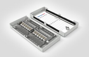 Modular Zone Termination Box loaded with 12x LC Duplex