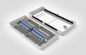 Modular Zone Termination Box loaded with 12x LC Duplex