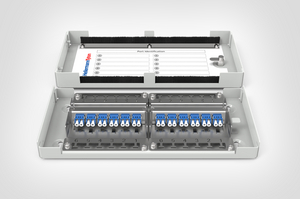 Modular Zone Termination Box loaded with 12x LC Duplex
