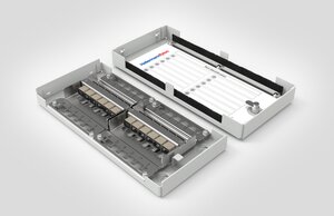 Modular Zone Termination Box loaded with 12xSC Simplex