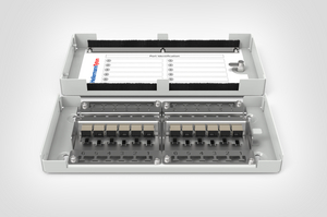 Modular Zone Termination Box loaded with 12xSC Simplex