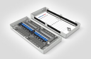 Modular Zone Termination Box loaded with 12xSC Simplex