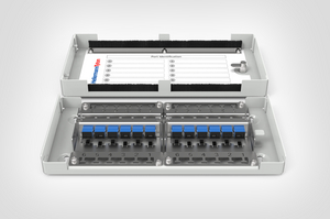 Modular Zone Termination Box loaded with 12xSC Simplex