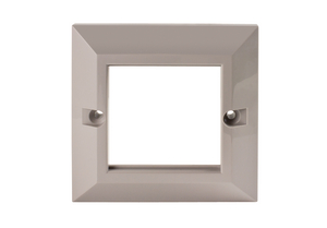 Single Bevelled Faceplate (front view)