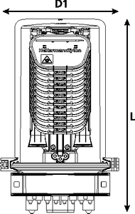 CFN 27 Port M-Length with Compact SE-IR Trays (front view)