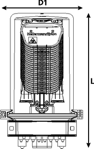 CFN 27 Port M-Length with Compact SC-IR Trays (front view)