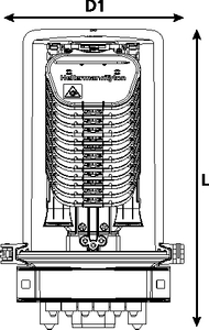 CFN 19 Port M-Length with Compact SE-IR Trays (front view)