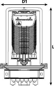 CFN 19 Port M-Length with Compact SC-IR Trays (front view)
