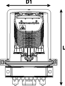 CFN 27 Port S-Length with Compact SC-IR Trays (front view)