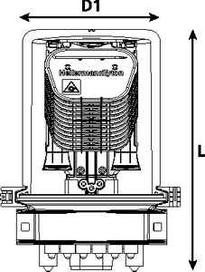 CFN 19 Port S-Length with Compact SC-IR Trays (front view)